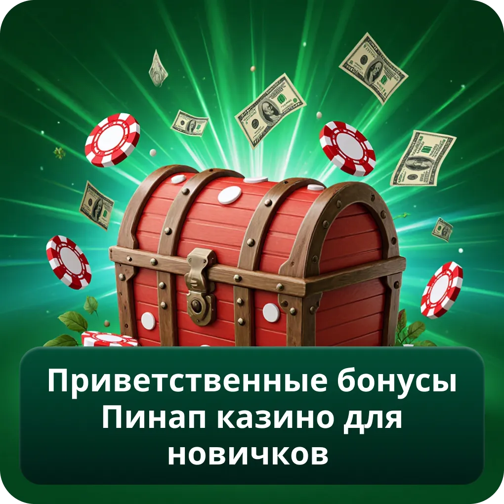 Приветственные бонусы Пинап казино для новичков